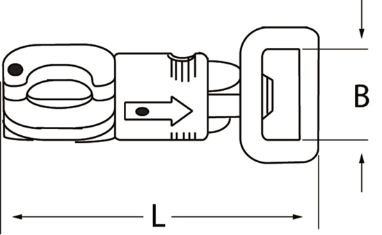 150-TN / PANIEKHAAK 9/16" VAST OOG ZAMAC VERN.  3340558