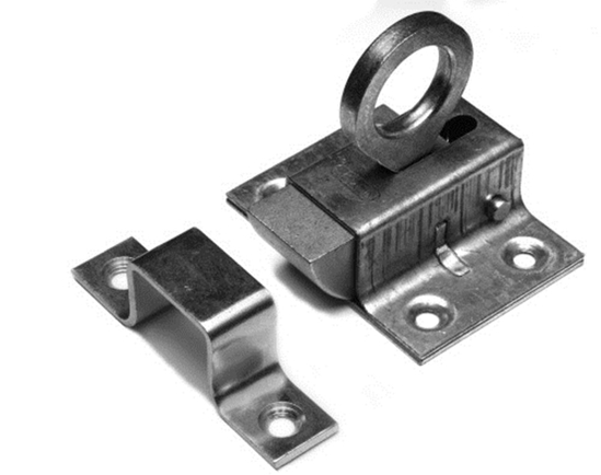 2001/12 BULK PER 10 RAAMKNIP VOOR VALRAMEN, SCHOOT: ZAMAC, KAST: STAAL  3340989