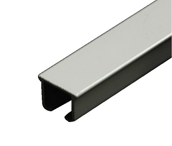 U-RAIL DE LUXE ALUMINIUM WIT GELAKT 13,5X19,5MM 500CM  3341662