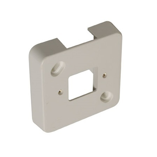 MONTAGEPLAAT MET GAT ENKEL P25 WIT  3343370