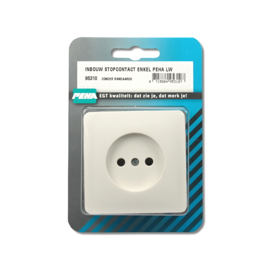 INBOUW STOPCONTACT ENKEL PEHA LW  3343439