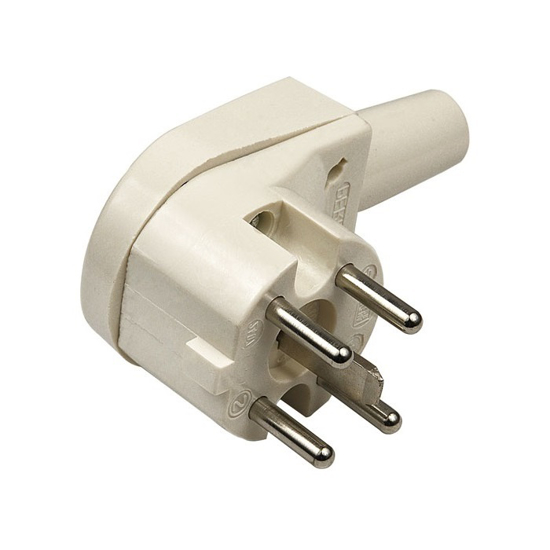 PERILEX STEKKER HAAKS 16A CREME  3343479