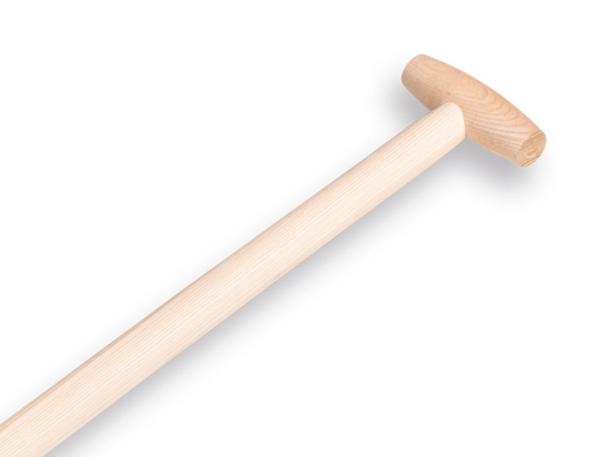 ACTIE SCHEPBATS 3/4 0 MET ESSEN PE IMPORT SCHOPSTEEL 100 CM. ONGEWAXT.  3343745