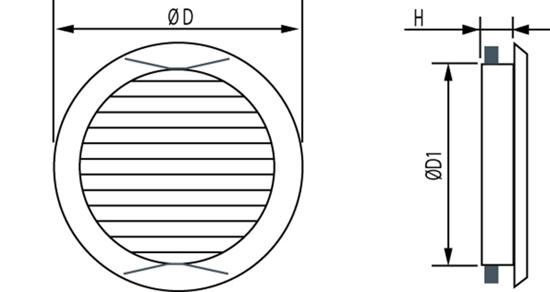 SCHOEPENROOSTER LUXE UITVOERING & MUGGENNET & INSTALLATIE CLIPS Ø 125 20210143 3344084