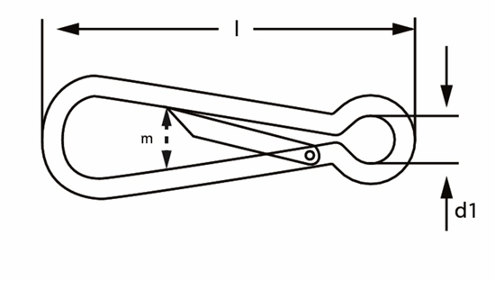 125-040N / SIMPLEXHAAK DIN 5287 40MM VERN.  3344834