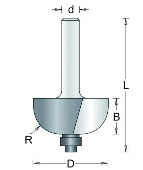 622-8 HM AMAXX HOLPROFIELFREES , D= 28,6, R= 9,5 622-8 3345239