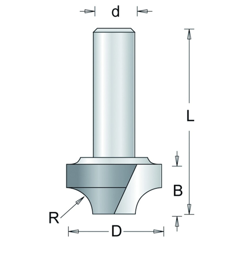 100-8 HM AFRONDFREES KLEIN , D= 9,5, R= 3,2 100-8 3345514