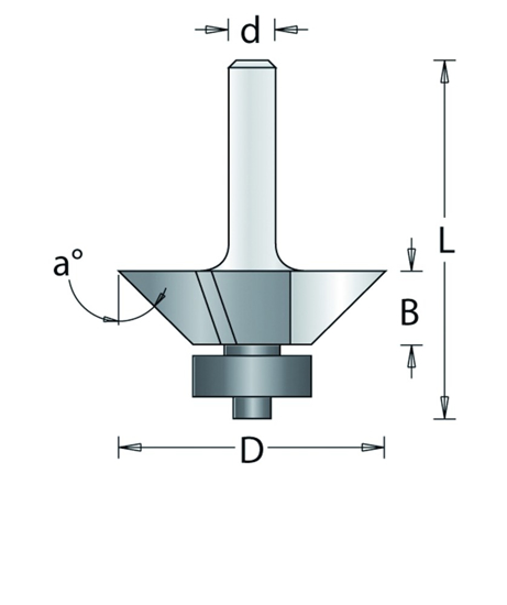 106-8 HM KANTENFREES 7°-45° , D= 30, A= 45 106-8 3345517
