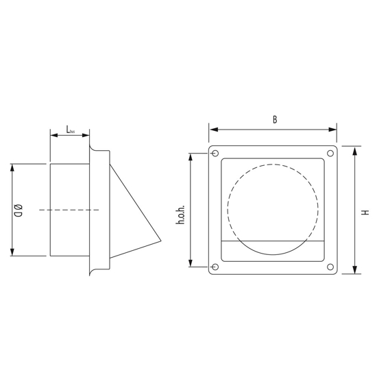 KAPROOSTER MET KLEP RVS Ø 125 MM 20600125 3346036