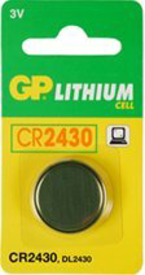 GP LITHIUM 1 X CR2430 3V  3346926