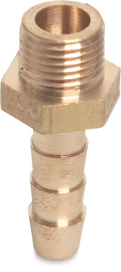 PROFEC SLANGTULE MESSING 1/4" X 8 MM BUITENDRAAD X SLANGTULE  3347171