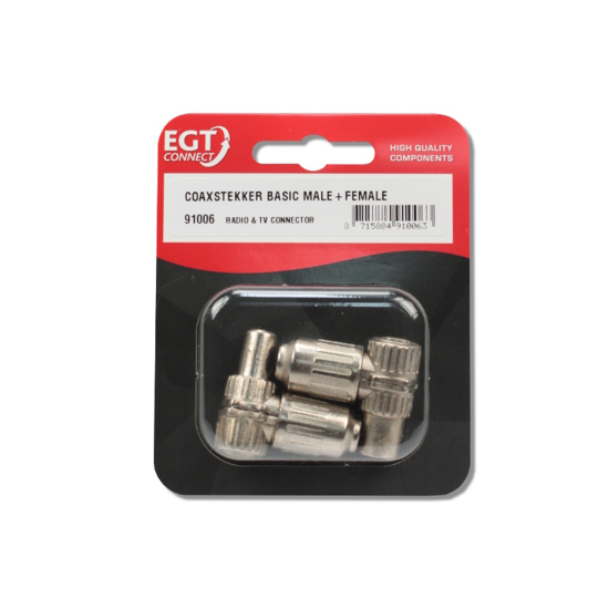 COAXSTEKKER BASIC MALE+FEMALE  3347364