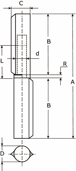 AANLASPAUMELLE STALEN PEN MESS. RING 080X13  3348682