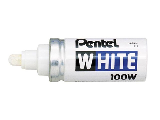 PENTEL MERKPEN WIT 100W  3349049