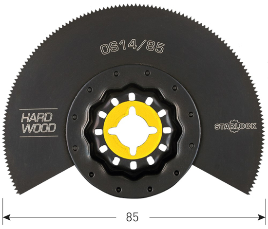 OS 14/85 STARLOCK SEGMENTZAAGBLAD HOUT ø85 519.0220 3349743