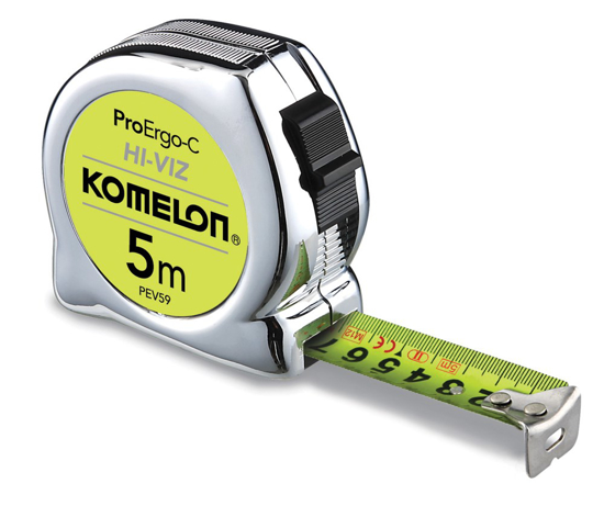 KOMELON PROERGO-C HI-VIZ 5M X 19MM STAAL/NYLON GECOATE BAND IN ABS/CHR  3350565