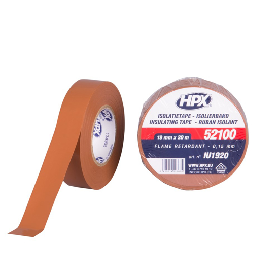 PVC ISOLATIETAPE VDE - BRUIN 19MM X 20M IU1920 3350588