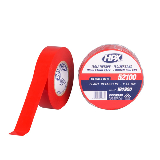 PVC ISOLATIETAPE VDE - ROOD 19MM X 20M IR1920 3350591