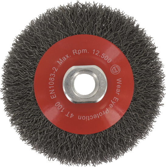 KEGELBORSTEL, GEGOLFD STAALDRAAD, M14, ø100X0,3  3351753