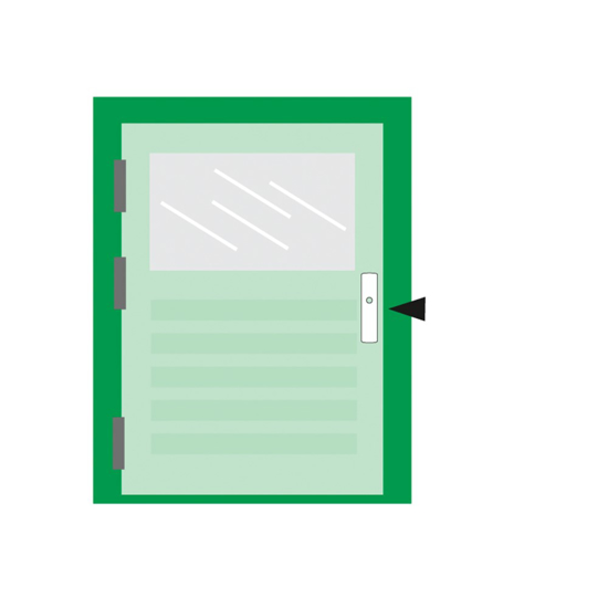 DEURKRUK BLOK/F1/BLISTER 61541091BL 3352062