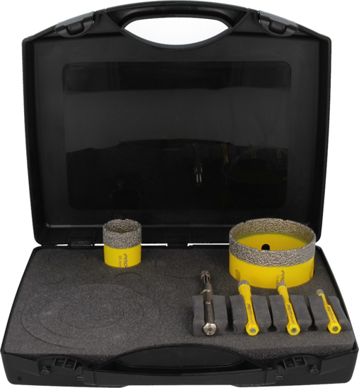 PROFIT DIAMANTBORENSET 5 DLG. Ø 6-8-10-35-76 MM, MET DIAMANT CENTREERB 090330676 3352342