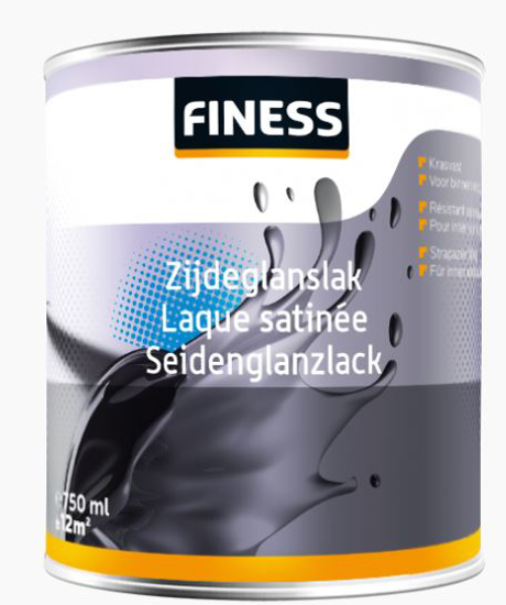 FINESS ZIJDEGLANSLAK BI/BU 250ML 14203 ANTRACIET GRIJS (RAL 7016) 35347226 3352715