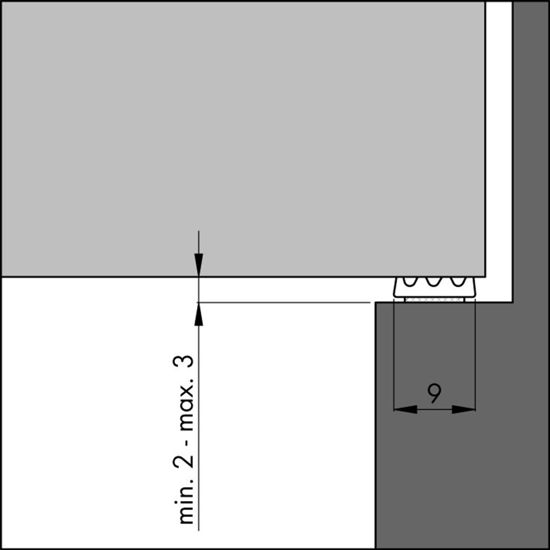 TOCHTPROFIEL TOCHTBAND K-ZWART 7,5 (KLEINE KIER)  3352796