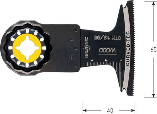 OTK 13/65 STARLOCK INVALZAAGBLAD HOUT 65X40 519.0114 3353415