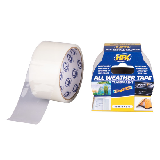 ALL WEATHER TAPE - TRANSPARANT 48MM X 5M AT4805 3353812