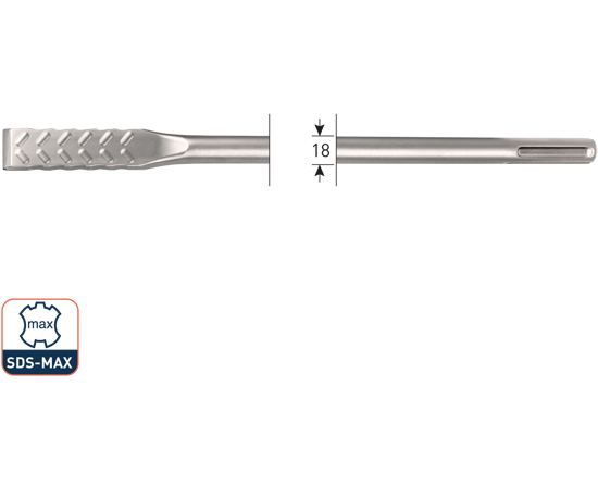 SDS-MAX PLATTE BEITEL, V-BREAKER, 25X400 215.1112 3353964