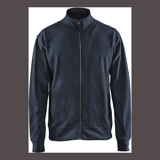 SWEATSHIRT MET RITS DONKER MARINEBLAUW XL 337111588600XL  3353972