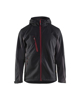 SOFTSHELL JACK MET CAPUCHON ZWART/ROOD M 475325169956M  3354749