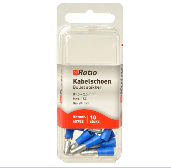 KABELSCHOEN BULLET 1,5-2,5MM² - 10ST IN BLISTER 60752 3354904