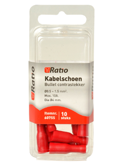 KABELSCHOEN BULLET CONTRA 0,5-1,5MM² - 10ST IN BLISTER 60755 3354906