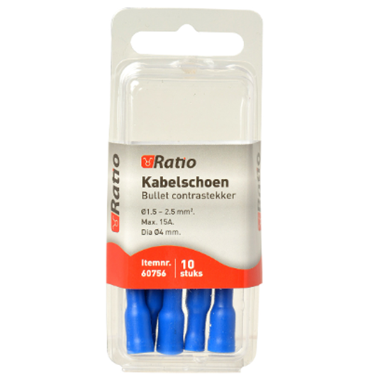 KABELSCHOEN BULLET CONTRA 1,5-2,5MM² - 10ST IN BLISTER 60756 3354907