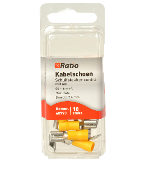 KABELSCHOEN CONTRA+KOPPEL-VLAKSTEKKER 4-6MM² 10ST BLS 60773 3354920