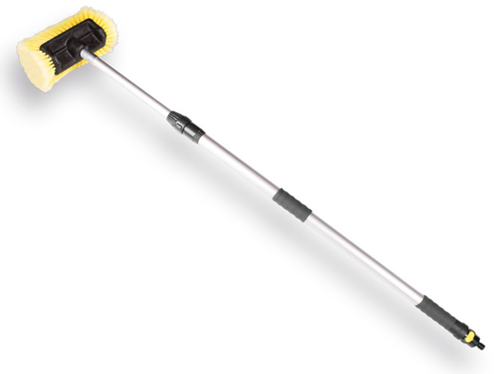 WASBORSTEL WATERDOORLATEND 25 CM MET HOEK, ZIJBORSTEL EN TELESCOOPSTEE  3354199