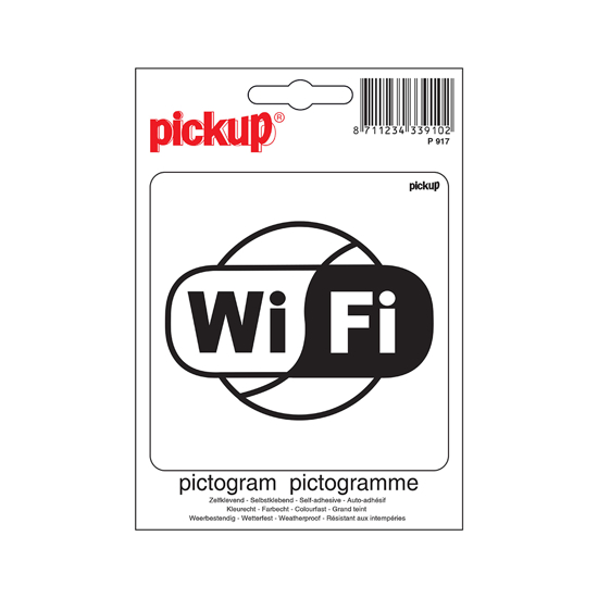 STICKER WIFI 100X100 MM P917 3352132