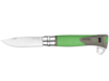 ZAKMES N°12 EXPLORE, OPINEL MULTI, RVS/GROEN, O.A. FIRESTEEL  3353086
