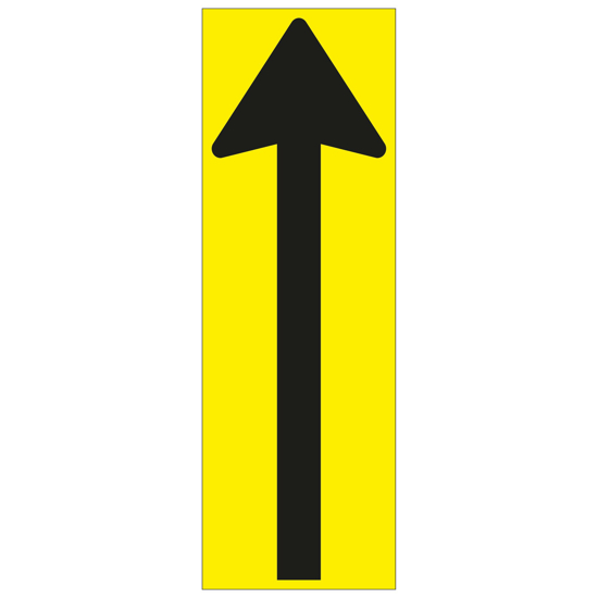 VLOERSTICKER RICHTINGSPIJL (G/Z) 300X100 MM GELAMINEERD 91080021 3355747