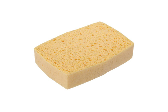 AZELLA 86 NATTE SPONS 144X101X28MM GEEL NR. 4 PAK À 10  3349657