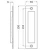 SCHUIFDEURKOM 150X40 MM, RECHT NATUREL 4558-01E 3349793