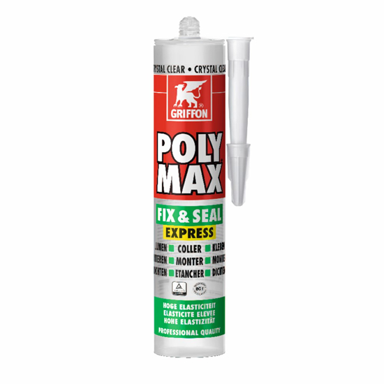 GRIFFON POLYMAX LIJMKIT F&AMP;S EXPRESS 300G TRANSP6150452 6150452 3344458