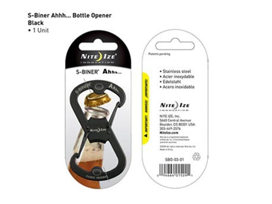 NITE IZE S-BINER AHHH KARABIJNHAAK ZWART  3349152