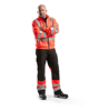 WERKBROEK HIGH VIS ZWART/HIGH VIS ROOD C52 156418119955C52  3352522