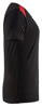 DAMES T-SHIRT BI-COLOUR ZWART/ROOD XL 347910429956XL  3355042