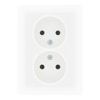 Afbeeldingen van JUNG AS500 - WANDCONTACTDOOS 2-VOUDIG ONGEAARD WIT