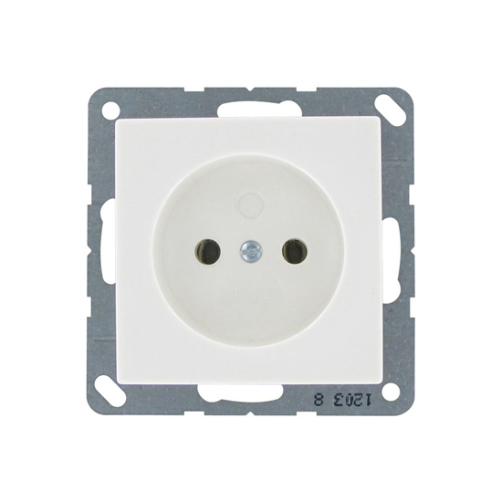 Afbeeldingen van WANDCONTACTDOOS 1-VOUDIG JUNG ZA INBOUW WIT