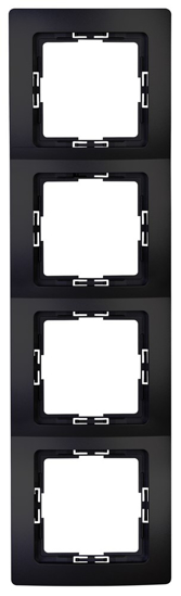 Afbeeldingen van AFDEKRAAM 4F.PAR MAT ZWART