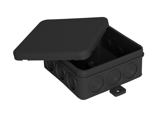 Afbeeldingen van KABELDOOS IP54 85X85X40MM ZWART